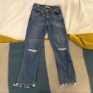 Levi’s High Rise Straight Jeans